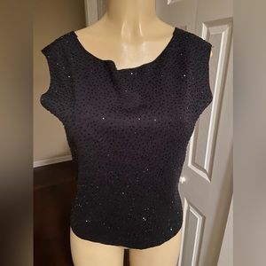 Vintage Ann Taylor beaded stretchy camisole top